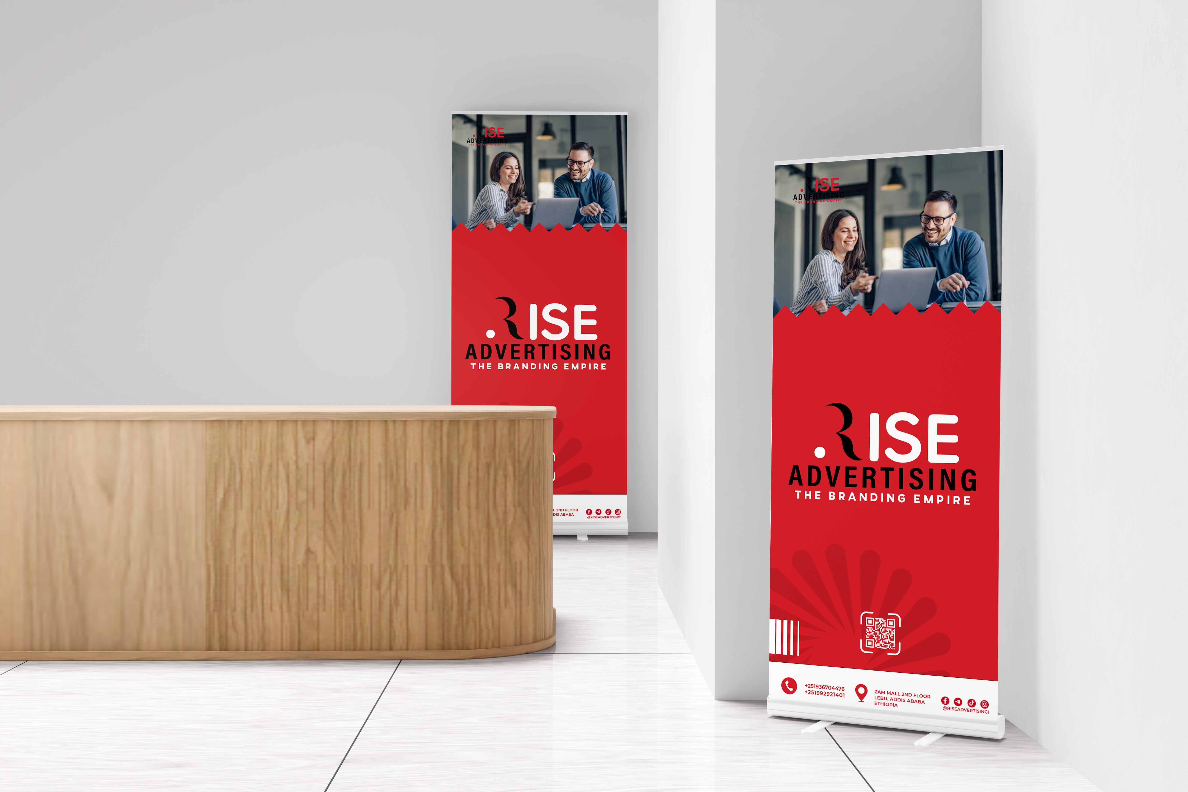 The Rise Advert Team at work